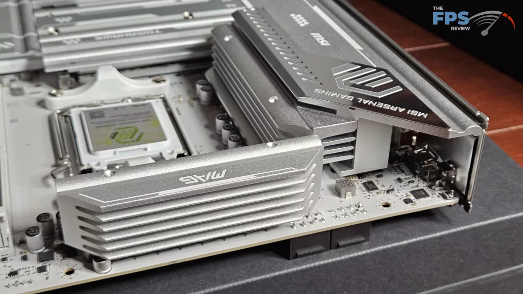 MSI MAG X870E TOMAHAWK MAX WiFi PZ motherboard: VRM heatsink