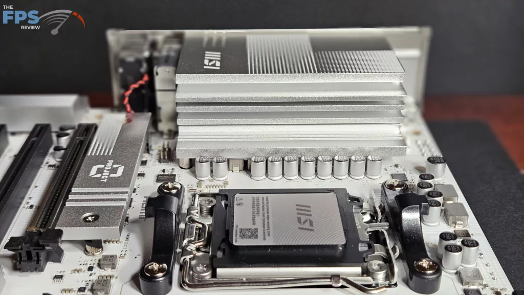 MSI Pro B850M-A WiFi PZ motherboard: VRM sink