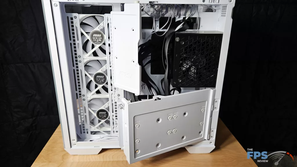 MSI MAG PANO 100R PZ PC Gaming Case: PSU compartment