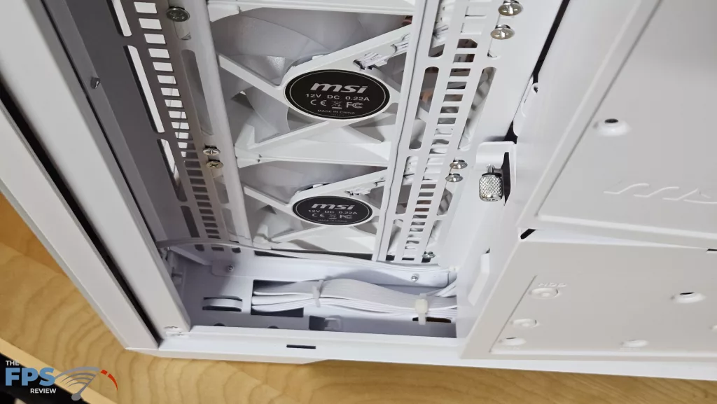 MSI MAG PANO 100R PZ PC Gaming Case: fan rack