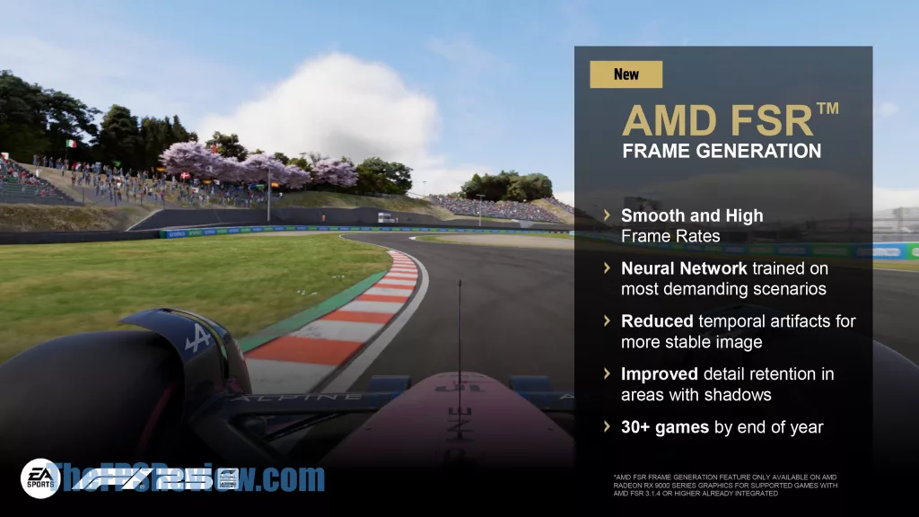 AMD FSR Redstone Press Presentation Slide