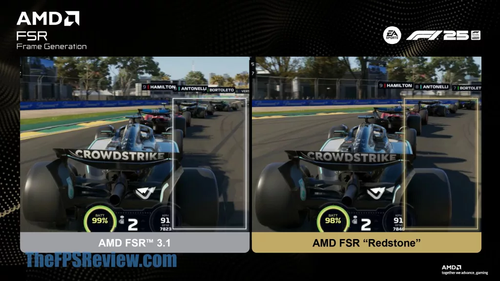 AMD FSR Redstone Press Presentation Slide