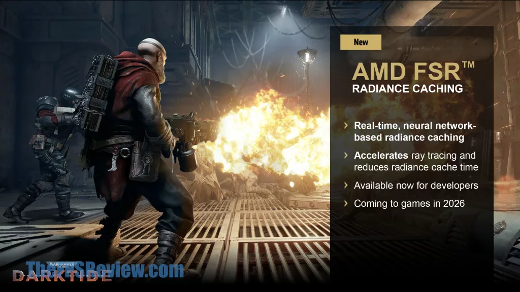 AMD FSR Redstone Press Presentation Slide