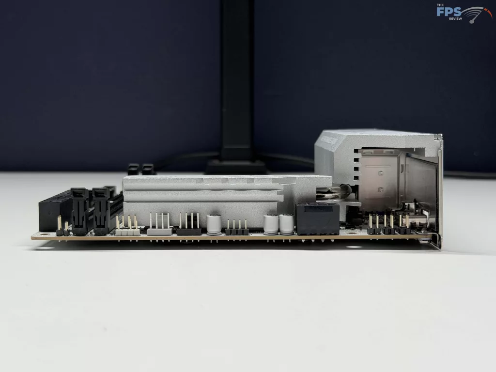 Side of motherboard