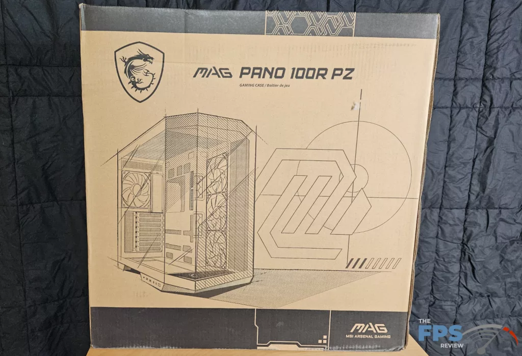  MSI MAG PANO 100R PZ PC Gaming Case: box