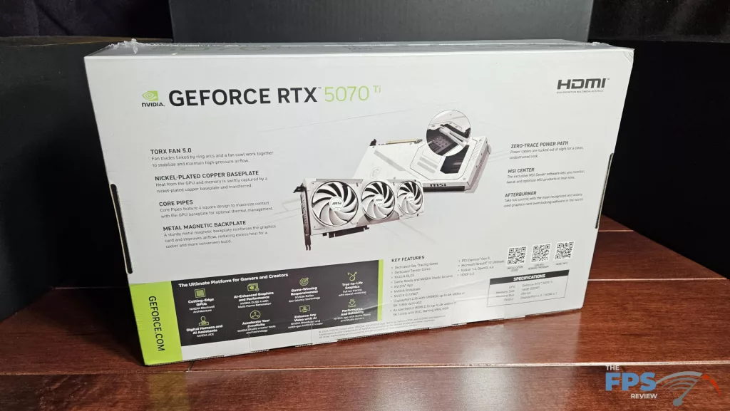 MSI GeForce RTX 5070 Ti 16G VENTUS 3X PZ OC video card: box-2