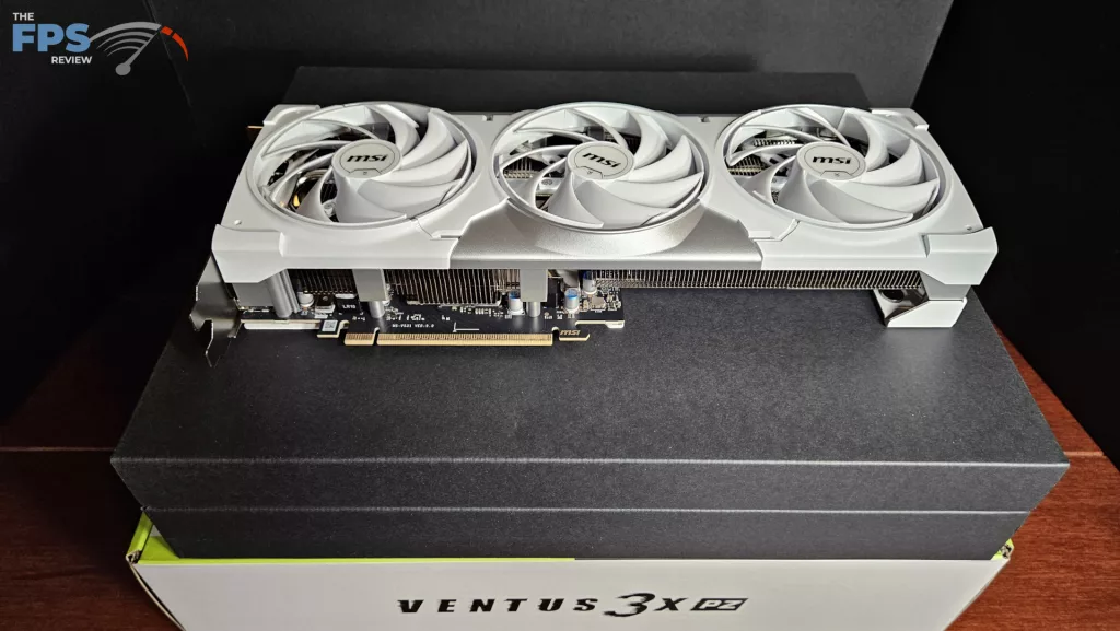 MSI GeForce RTX 5070 Ti 16G VENTUS 3X PZ OC video card: card PVIe view
