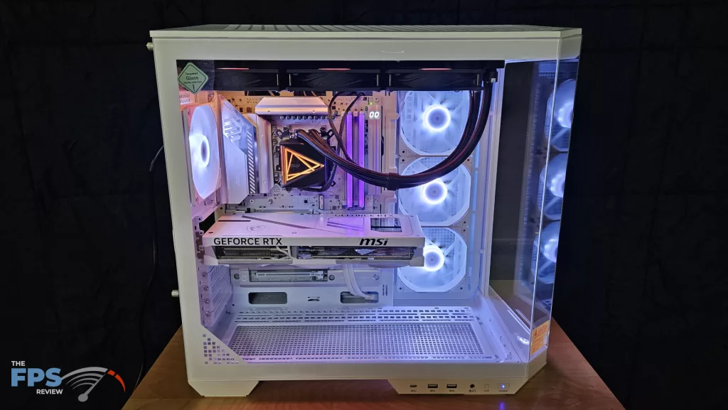 MSI MAG PANO 100R PZ PC Gaming Case: case side