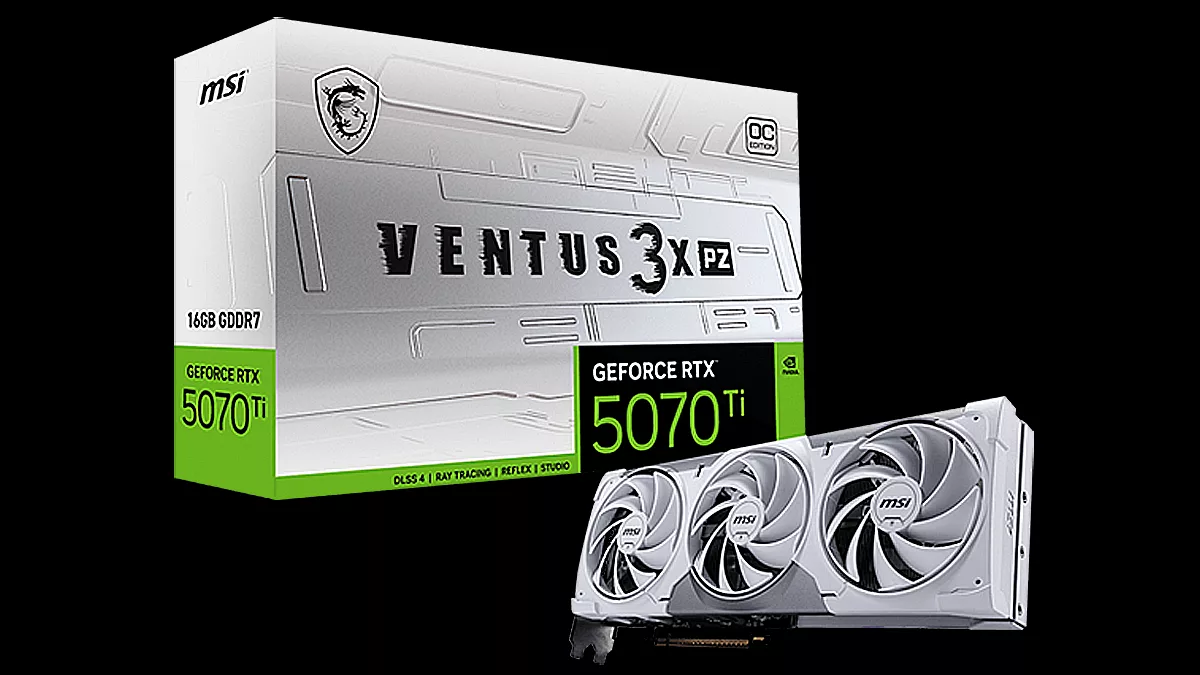 MSI Project Zero: MSI GeForce RTX 5070 Ti 16G VENTUS 3X PZ OC