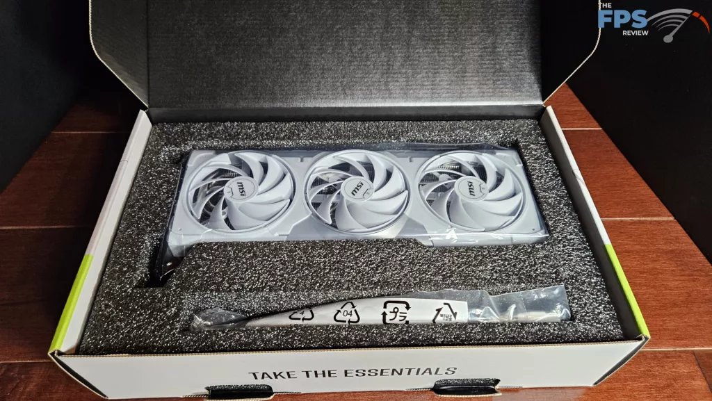 MSI GeForce RTX 5070 Ti 16G VENTUS 3X PZ OC video card: box open