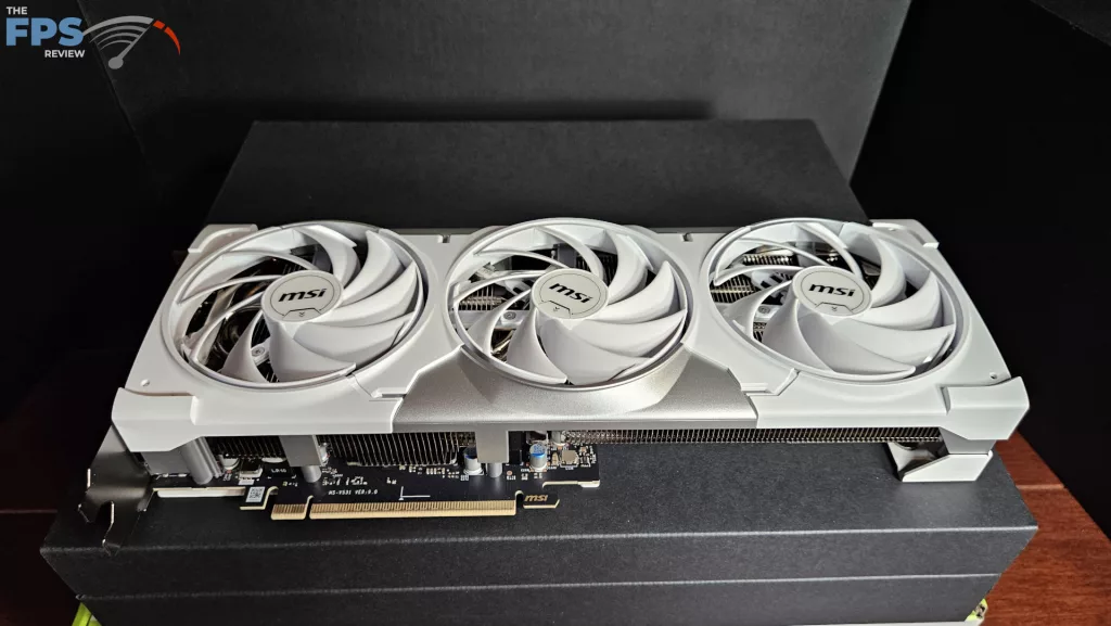 MSI GeForce RTX 5070 Ti 16G VENTUS 3X PZ OC video card: fans view