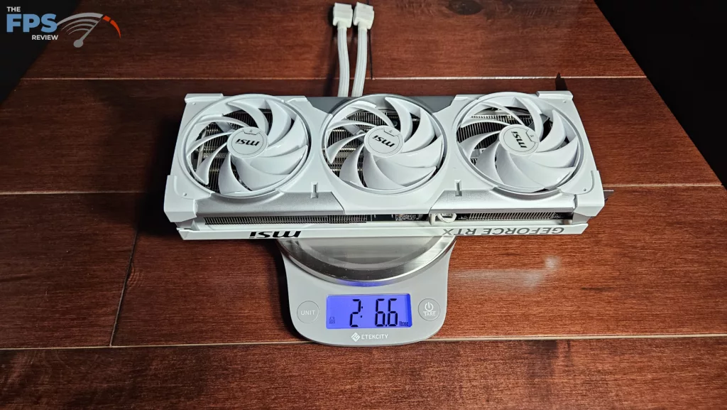 MSI GeForce RTX 5070 Ti 16G VENTUS 3X PZ OC video card: weight