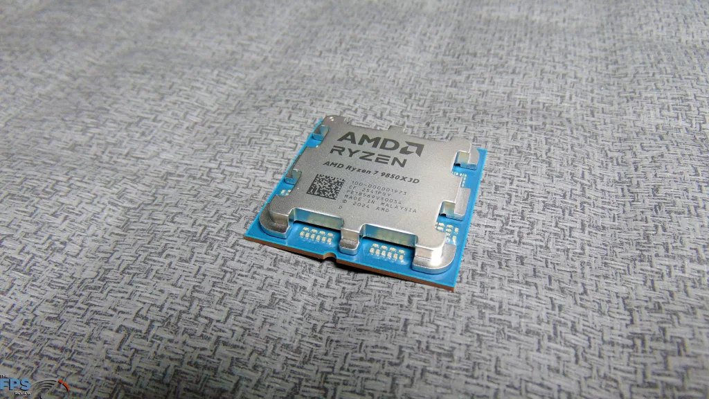 AMD Ryzen 7 9850X3D CPU Top View Angled