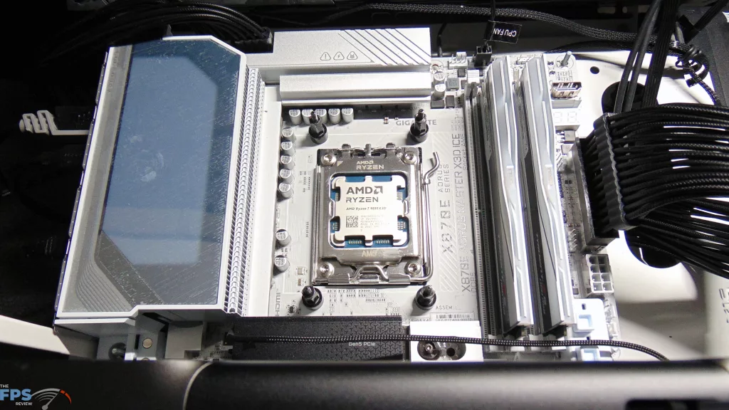 AMD Ryzen 7 9850X3D CPU In Motherboard