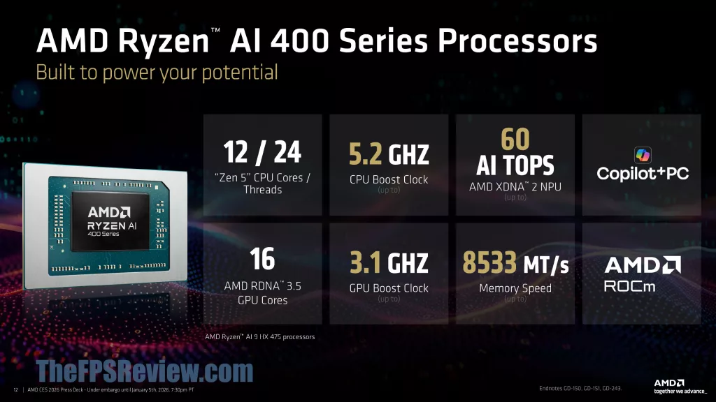 AMD CES 2026 Client & Graphics Press Deck