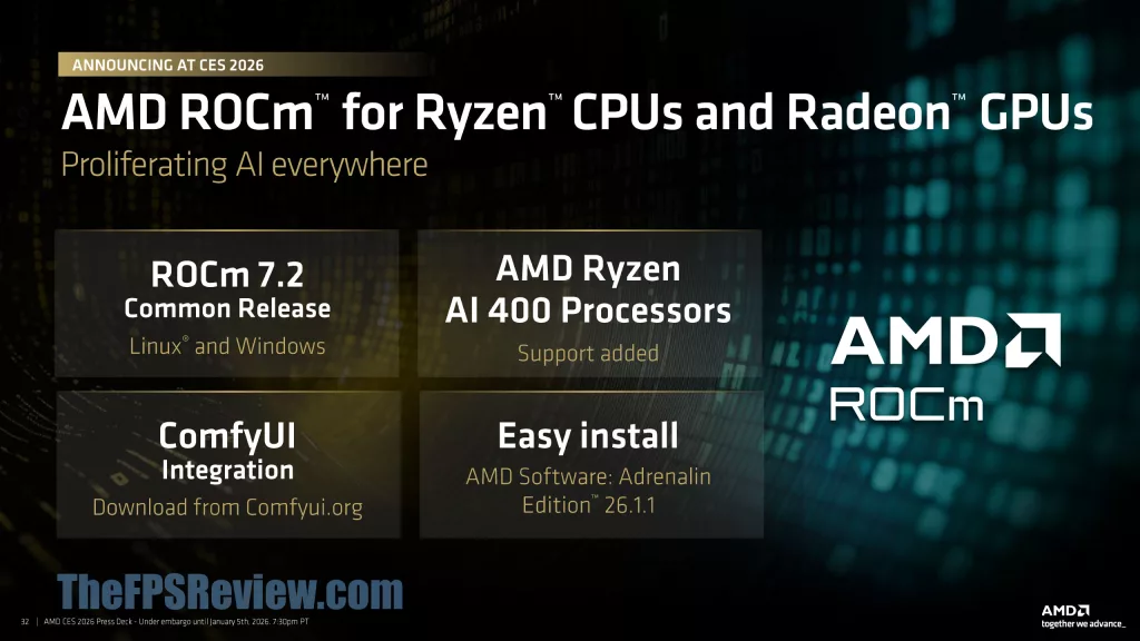 AMD CES 2026 Client & Graphics Press Deck