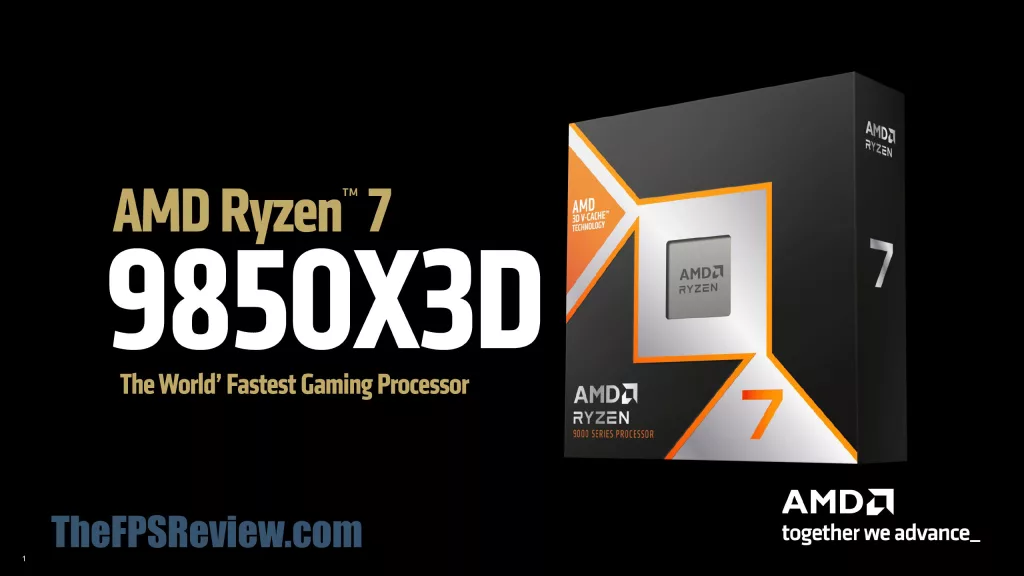 AMD Ryzen 7 9850X3D CPU Press Presentation Launch Information