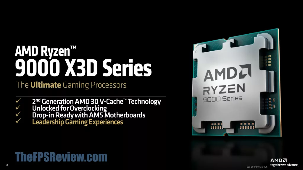 AMD Ryzen 7 9850X3D CPU Press Presentation Launch Information