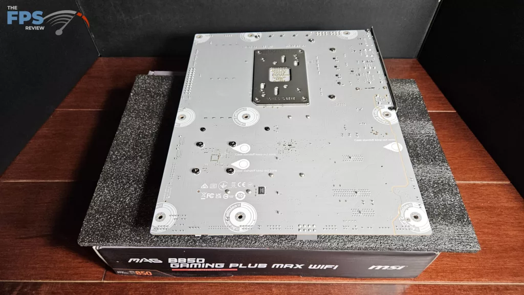 MSI MAG GAMING PLUS MAX WiFi motherboard: board back