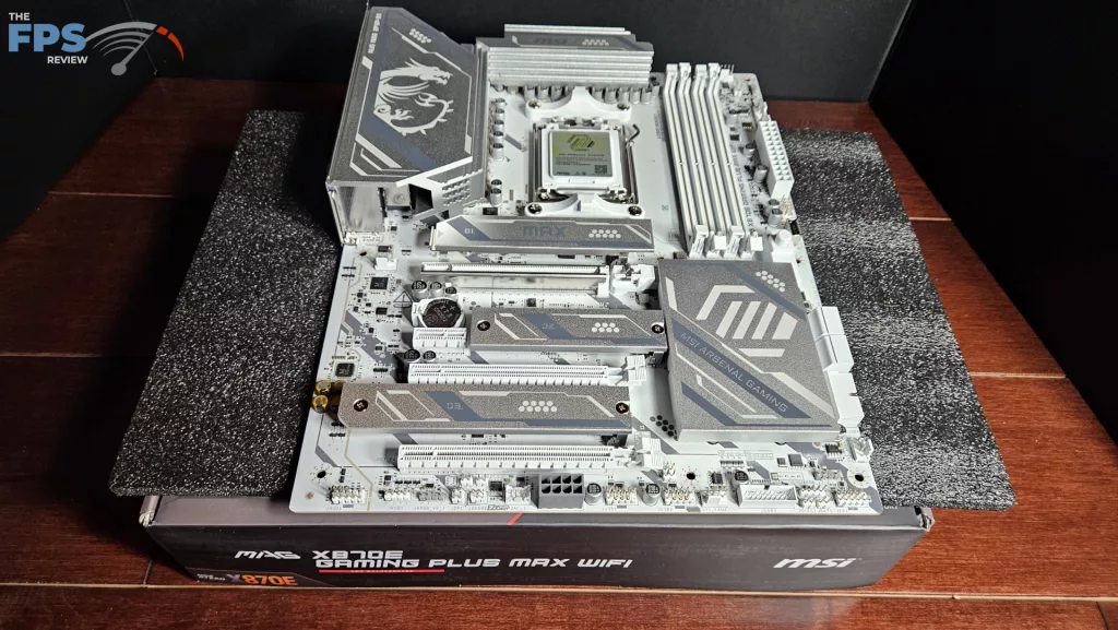 MSI MAG X870E GAMING PLUS MAX WiFi motherboard: full board