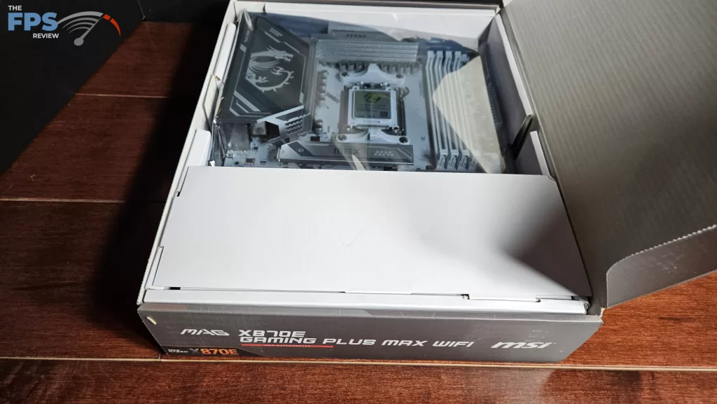 MSI MAG X870E GAMING PLUS MAX WiFi motherboard: open box
