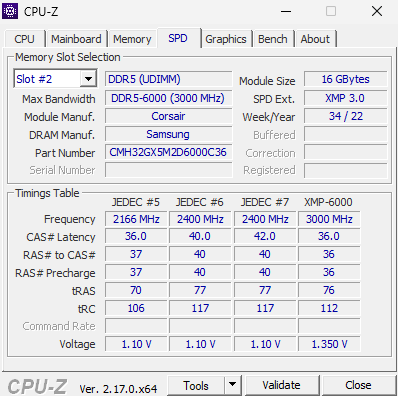 MSI MAG B850 TOMAHAWK MAX WiFi II motherboard: CPU-Z