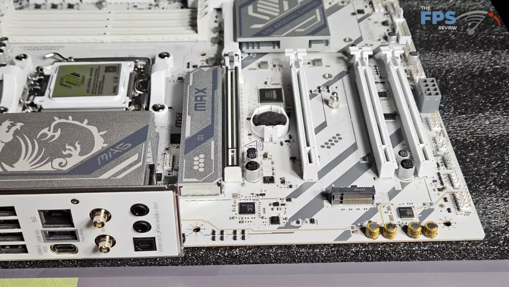 MSI MAG GAMING PLUS MAX WiFi motherboard: board left