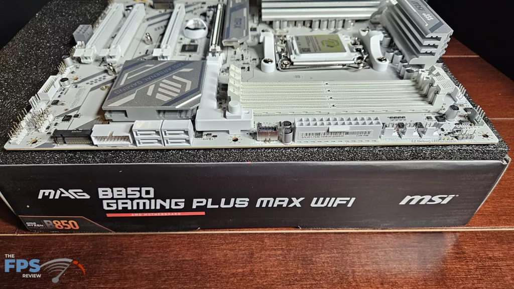 MSI MAG GAMING PLUS MAX WiFi motherboard: board right