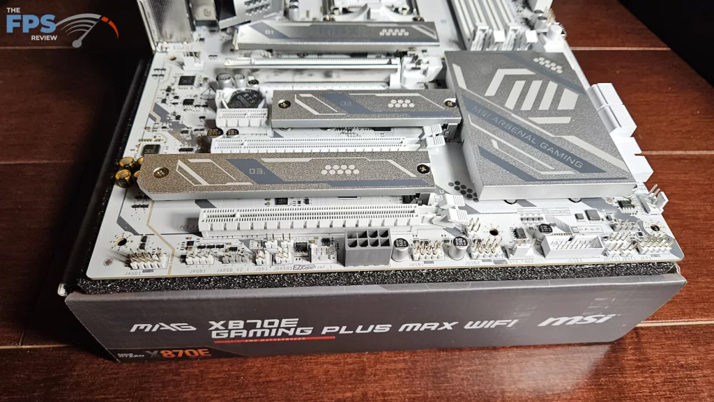 MSI MAG X870E GAMING PLUS MAX WiFi motherboard: bottom row