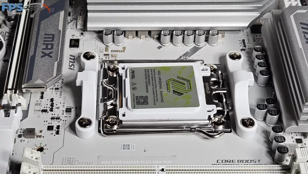 MSI MAG GAMING PLUS MAX WiFi motherboard: socket