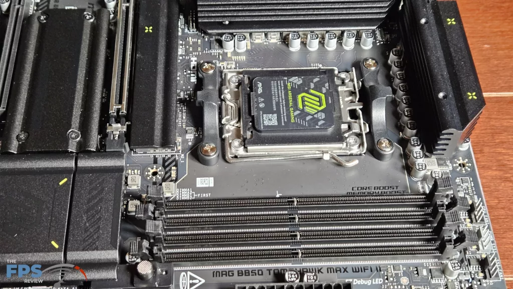 MSI MAG B850 TOMAHAWK MAX WiFi II motherboard: socket