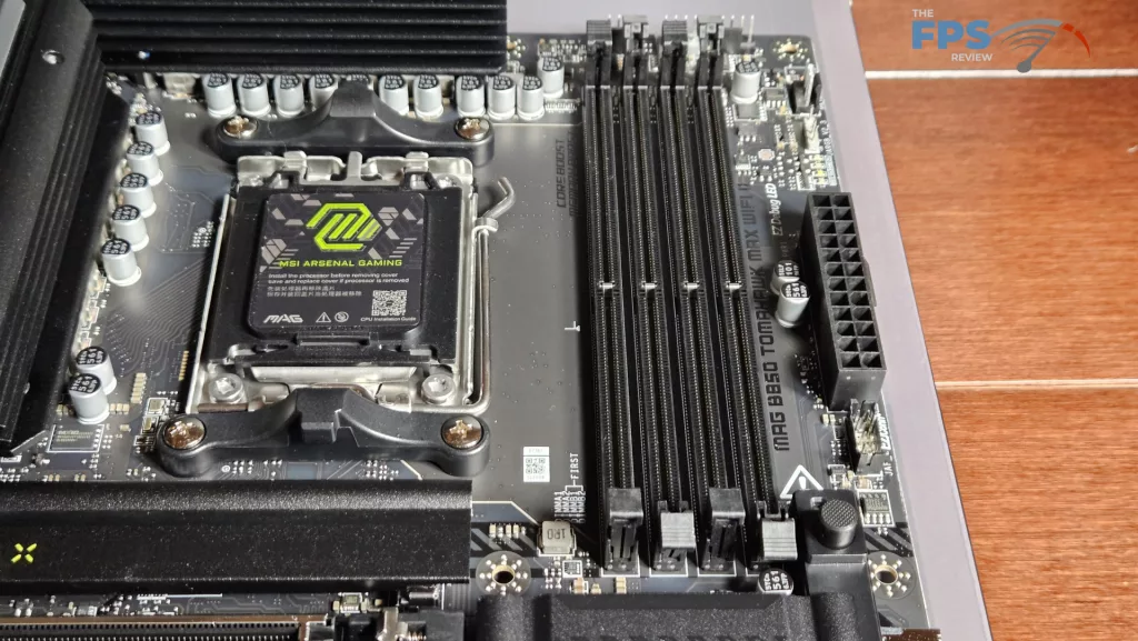 MSI MAG B850 TOMAHAWK MAX WiFi II motherboard: socket/RAM