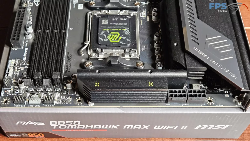 MSI MAG B850 TOMAHAWK MAX WiFi II motherboard: top row