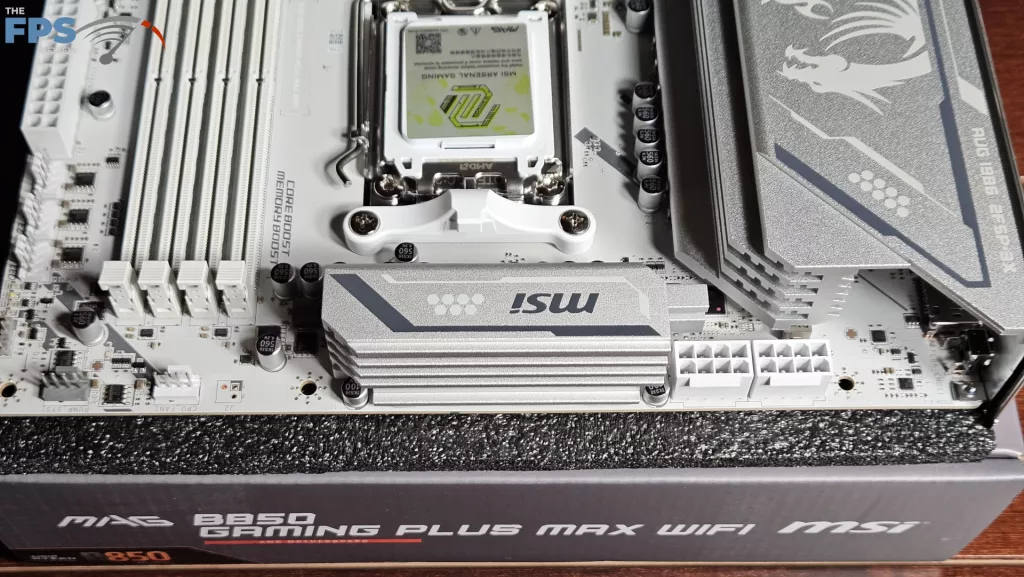 MSI MAG GAMING PLUS MAX WiFi motherboard: top row