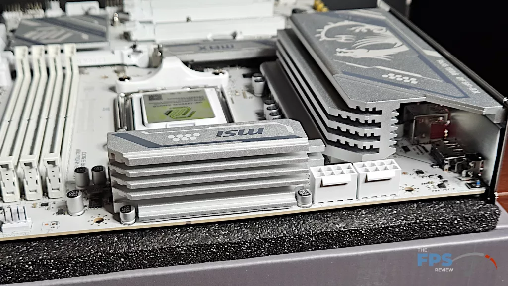 MSI MAG GAMING PLUS MAX WiFi motherboard: heatsinks