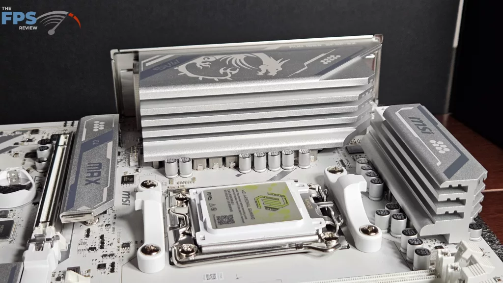 MSI MAG GAMING PLUS MAX WiFi motherboard: heatsinks