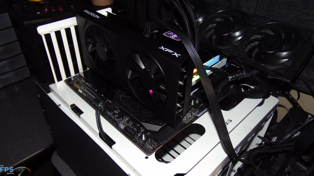 XFX Swift Radeon RX 9060 XT OC Gaming Edition 8GB Installed in Computer