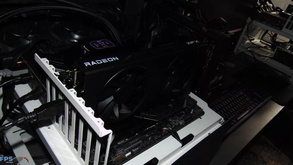 XFX Swift Radeon RX 9060 XT OC Gaming Edition 8GB Installed in Computer