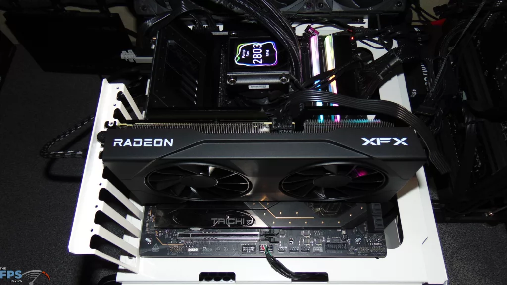 XFX Swift Radeon RX 9060 XT OC Gaming Edition 8GB Installed in Computer