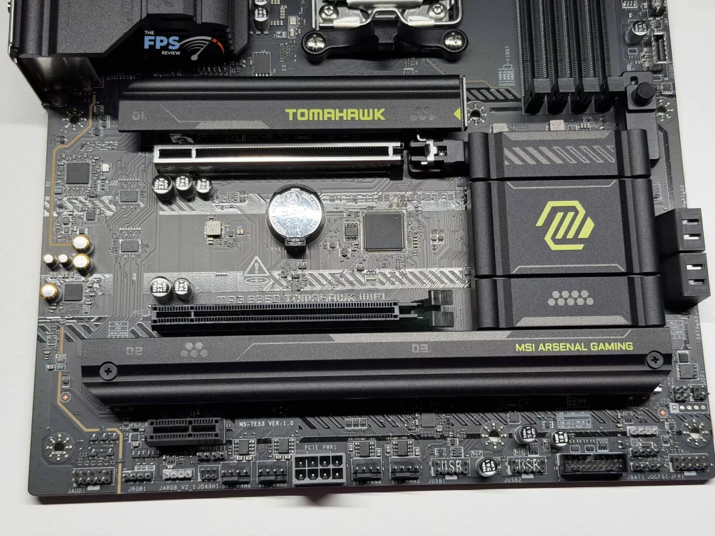 Bottom of motherboard