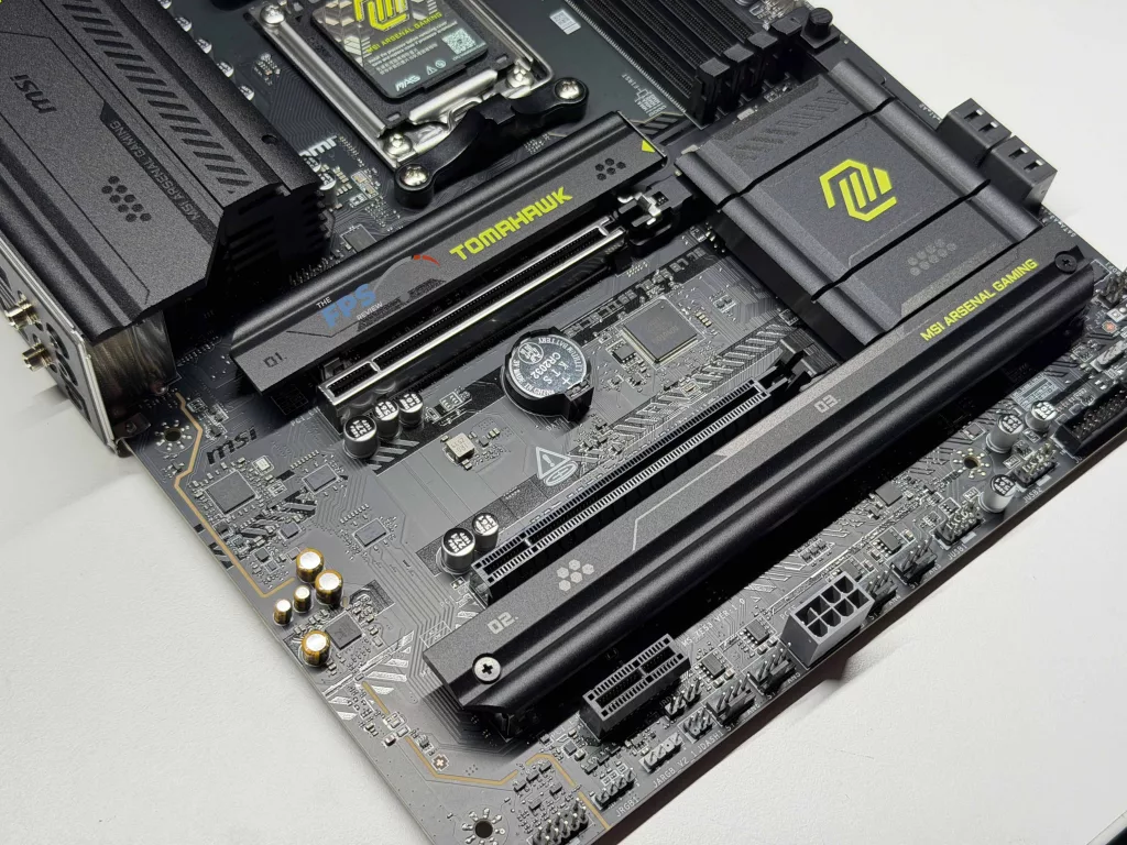 Bottom of motherboard