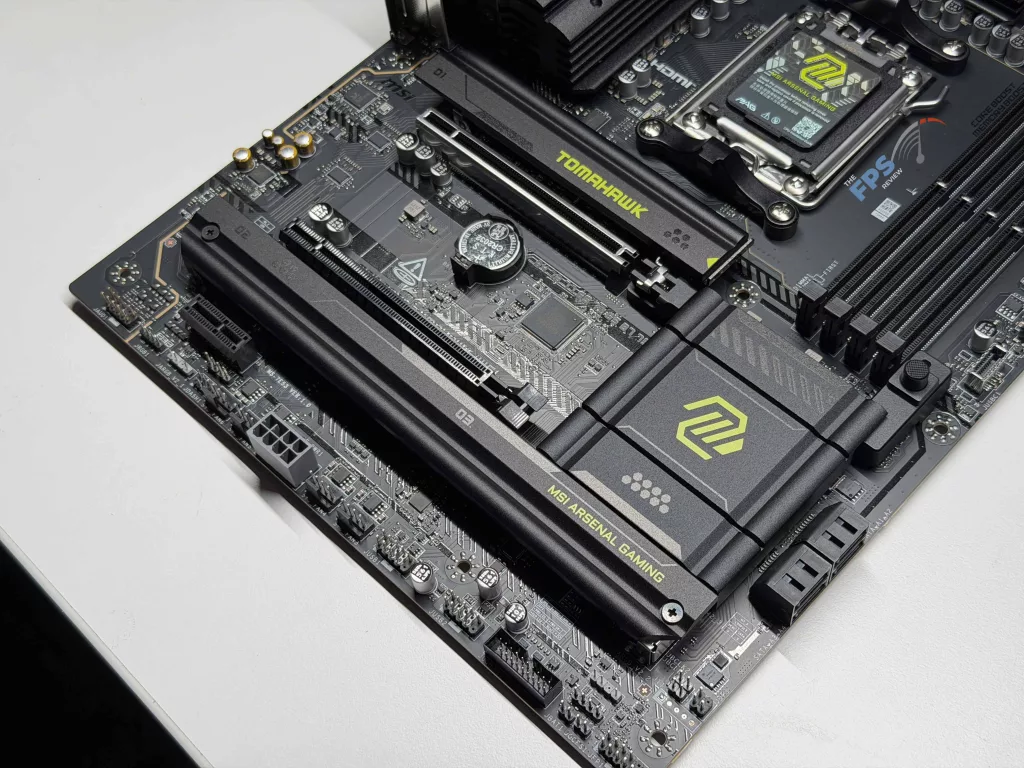 Bottom of motherboard