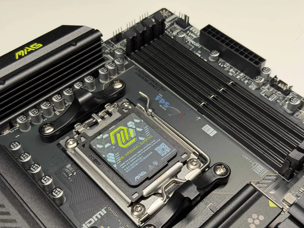 Top of motherboard