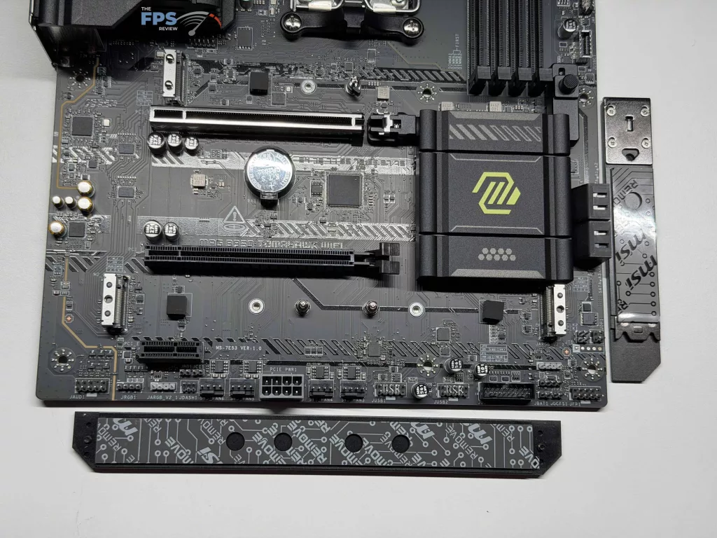 Bottom of motherboard
