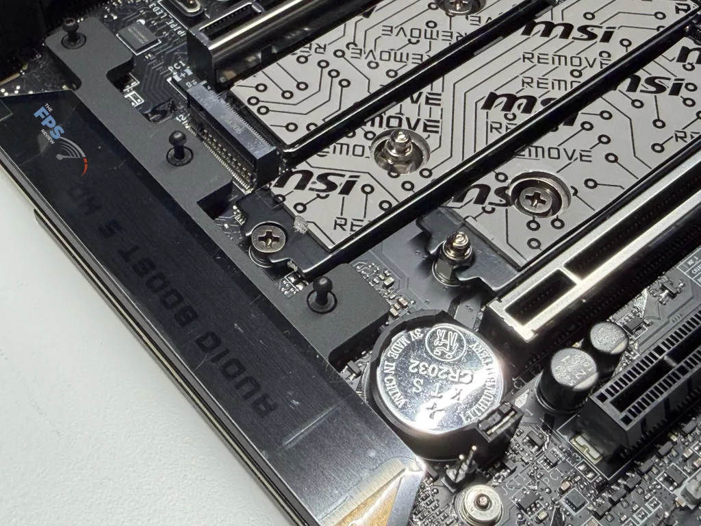 Bottom of motherboard exposed