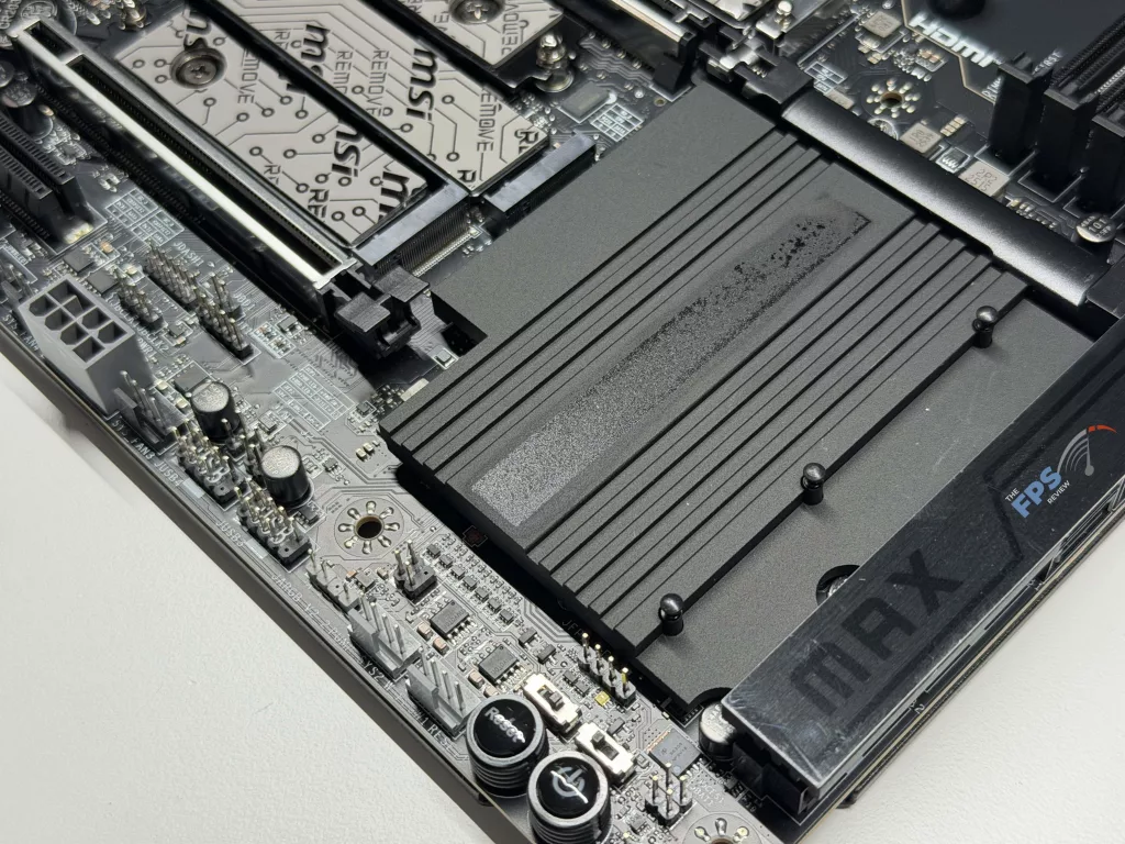 Bottom of motherboard exposed