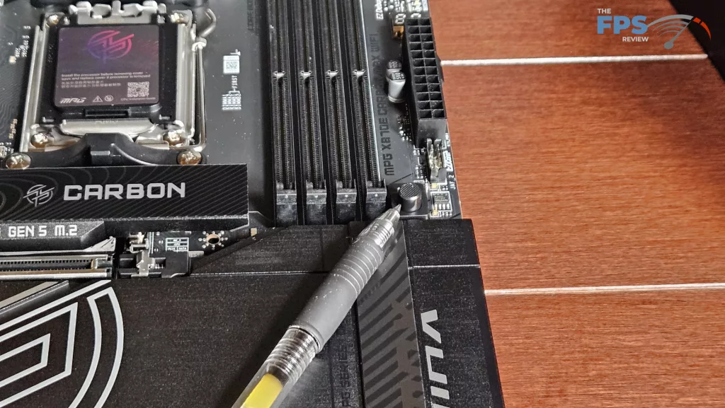 MSI MPG X870E CARBON MAX WiFi motherboard: EZ PCIe Release