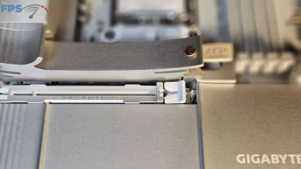 GIGABYTE X870E AERO X3D WOOD motherboard: primary heatsink