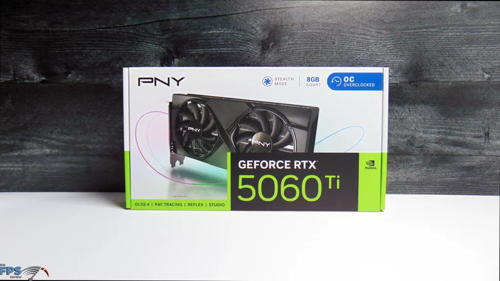 PNY GeForce RTX 5060 Ti 8GB Overclocked Dual Fan Video Card Box