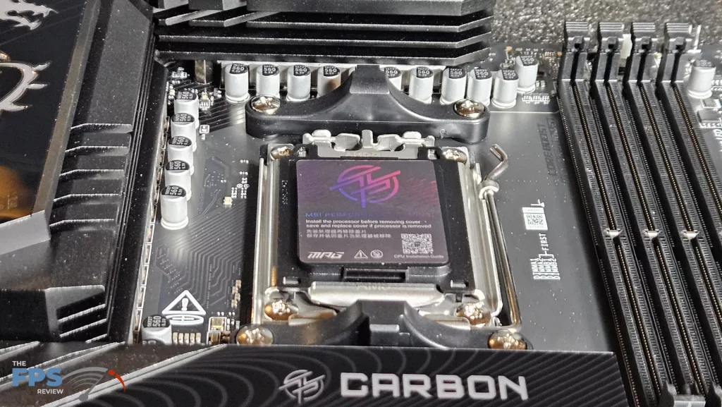 MSI MPG X870E CARBON MAX WiFi motherboard: cpu socket